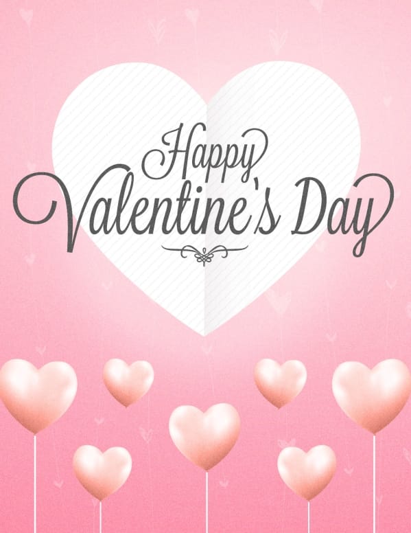Valentine's Day Church Flyer