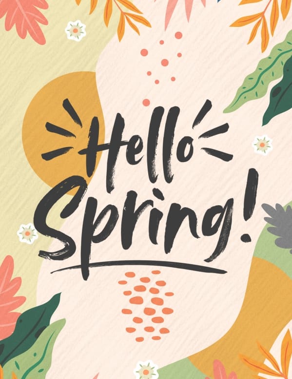 Hello Spring Church Flyer