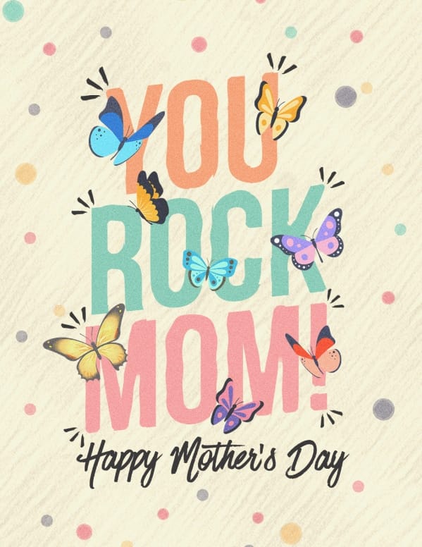 Mother's Day You Rock Church Flyer
