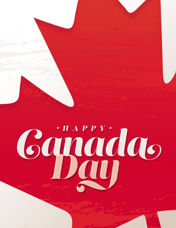 Canada Day Maple Leaf Church Flyer