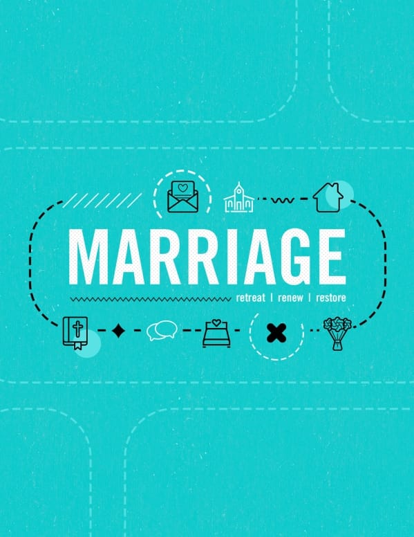 Marriage Retreat Church Flyer
