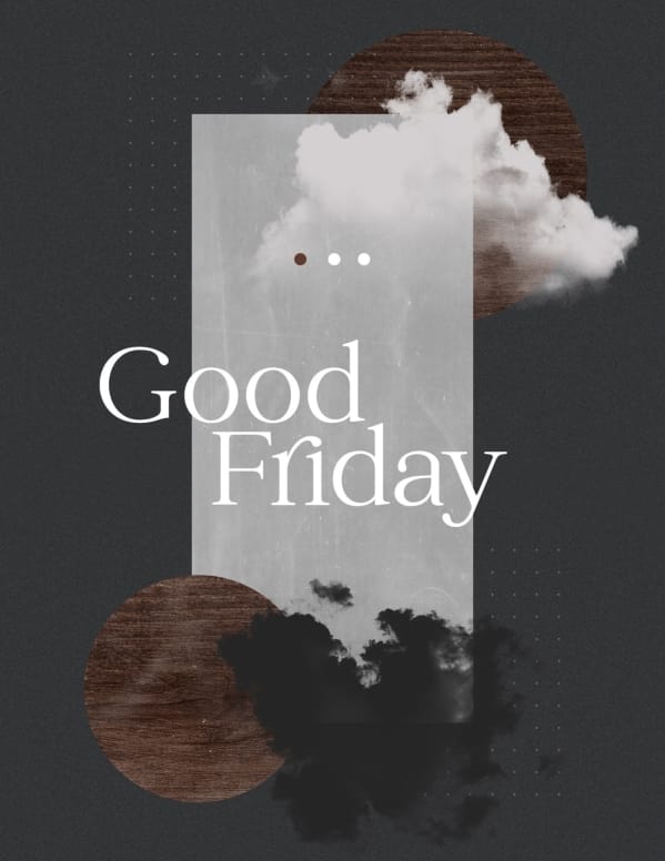 Good Friday Cloud Church Flyer