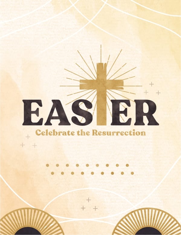 Easter Resurrection Church Flyer