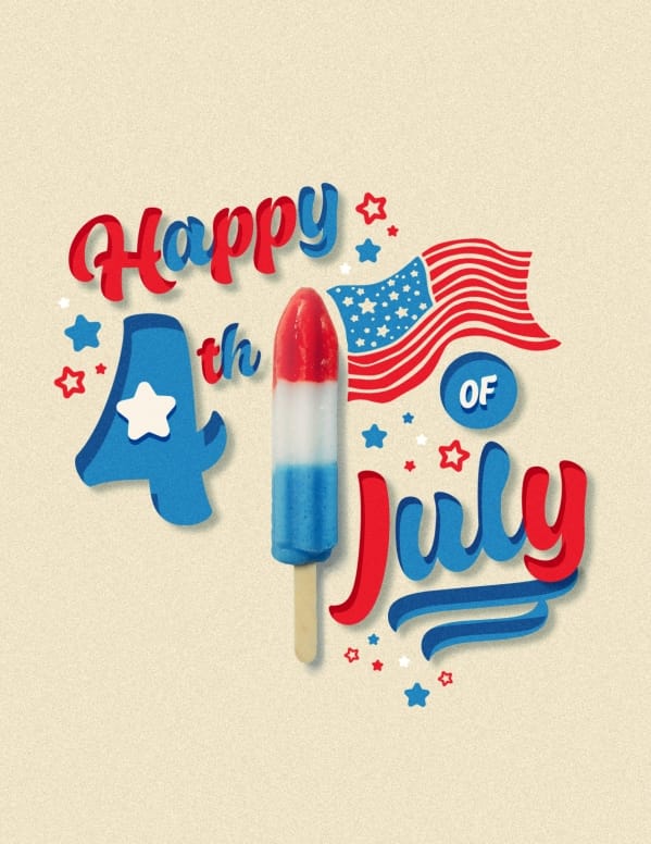 4th Of July Popsicle Church Flyer