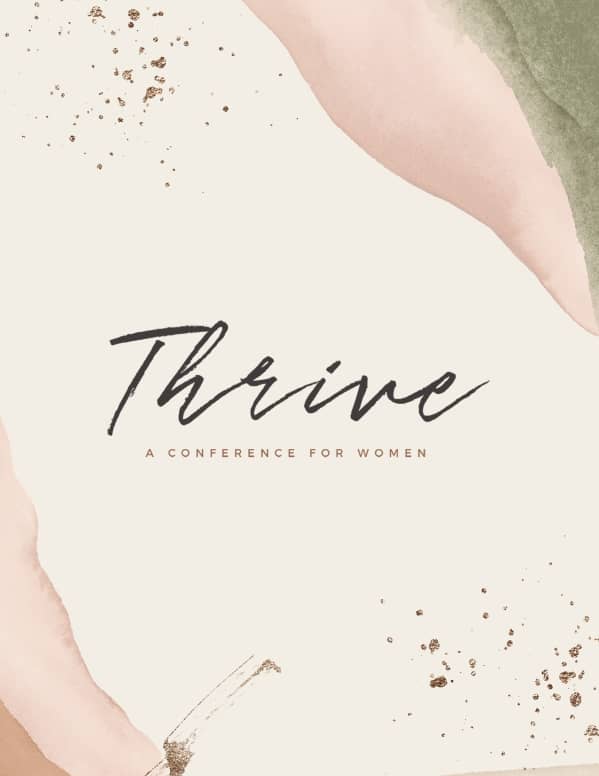 Thrive Women's Conference Church Flyer
