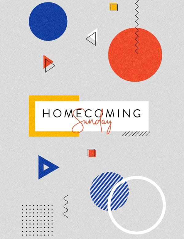 Homecoming Sunday Church Flyer 2022