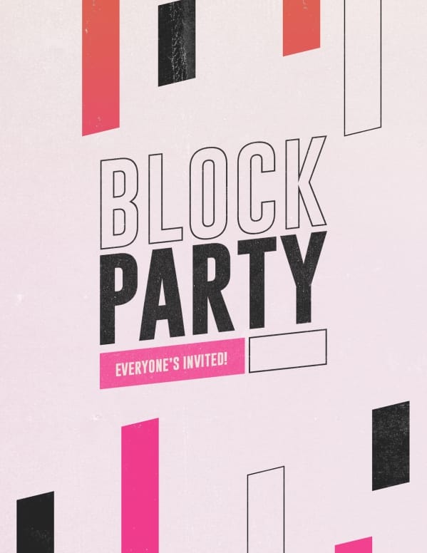 Block Party Church Flyer 2022