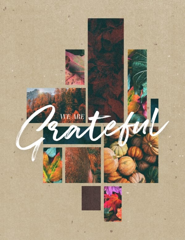 We Are Grateful Flyer Thanksgiving