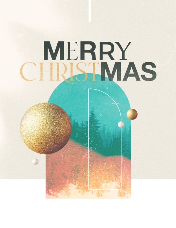 Merry Christmas Title Graphics Set: Flyer