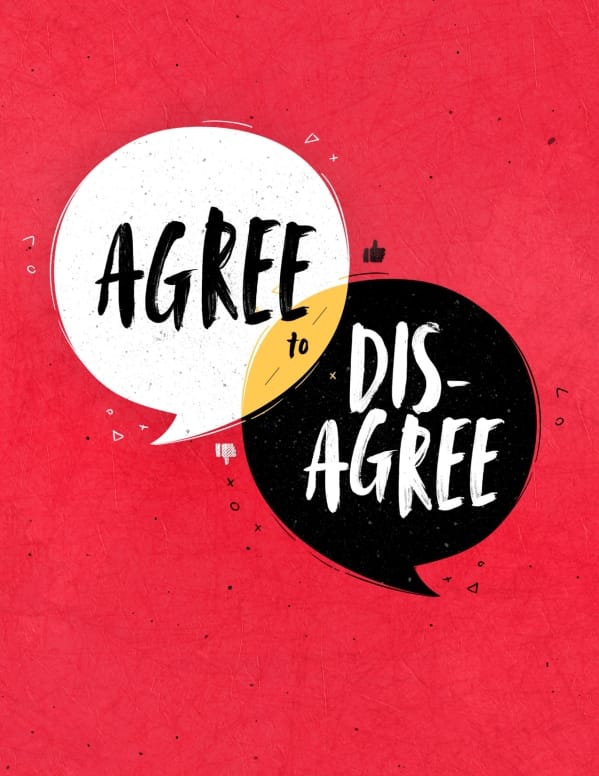 Agree to Disagree Title Graphics Set: Flyer