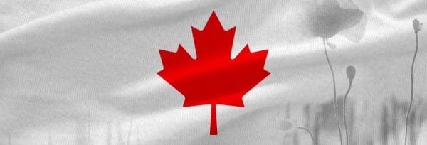 Remembrance Day Canada Flag Church Website Banner