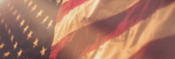 American Flag Memorial Day Service Website Banner