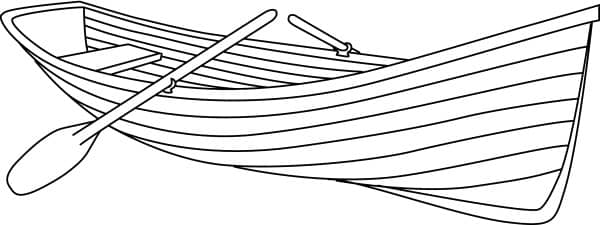 Camping Canoe and Oars