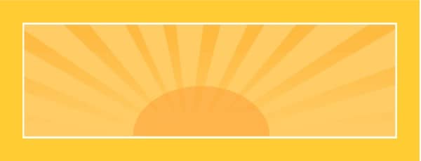 Sun in an Orange Rectangle