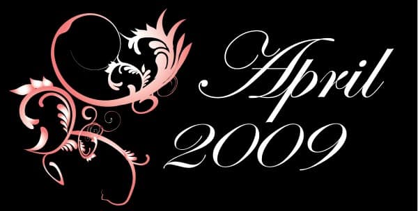April 2009 Clipart