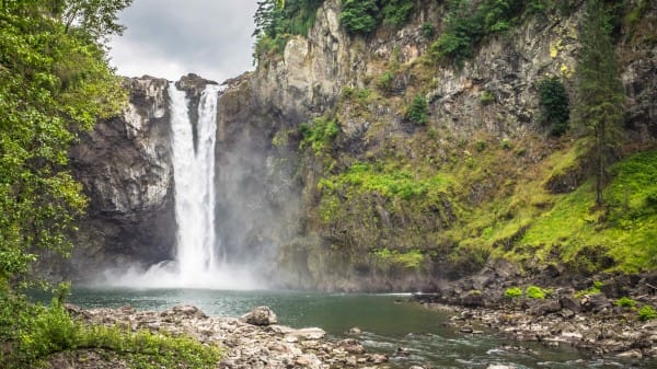 Twin Waterfalls Stock Photo