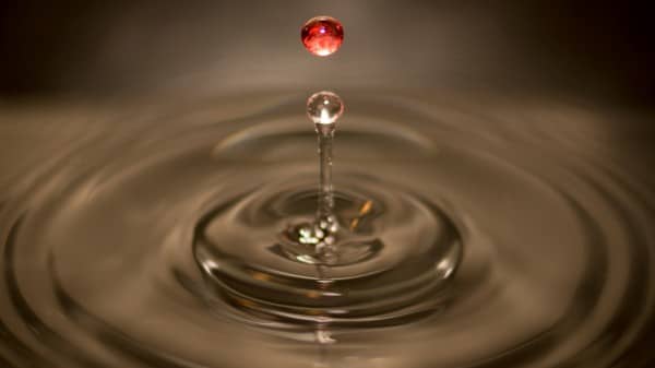 Blood and Water Ripple Christian Stock Photo