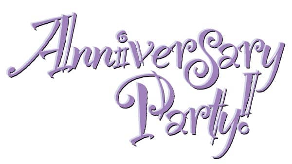 Exciting Anniversary Party Wordart