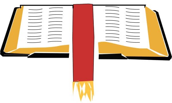 Bible with Scripture Clipart