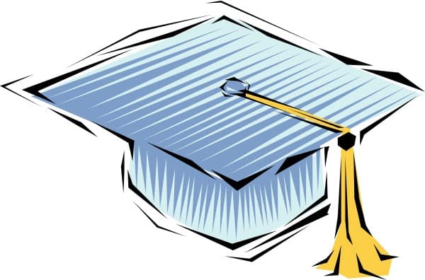 Blue Graduation Cap