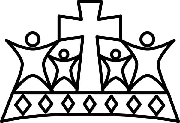 Black and White People Crown