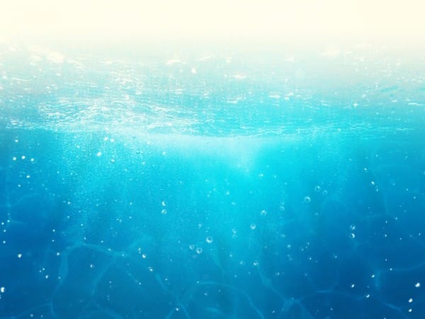Sparkling Blue Ocean Water Worship Background