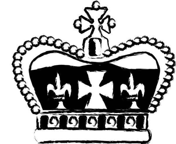 Crown with Maltese Cross