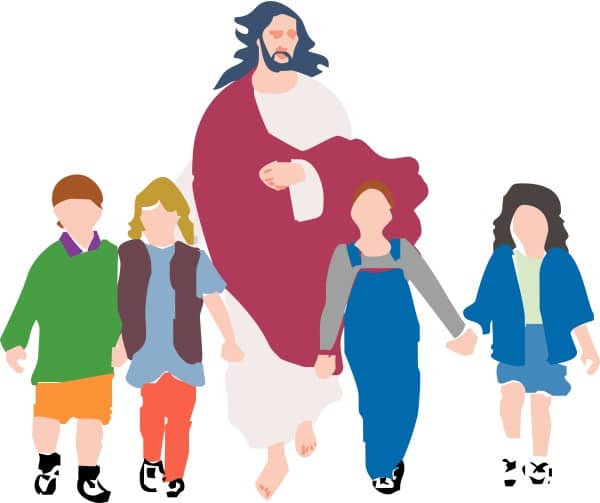 Children Walking with Christ