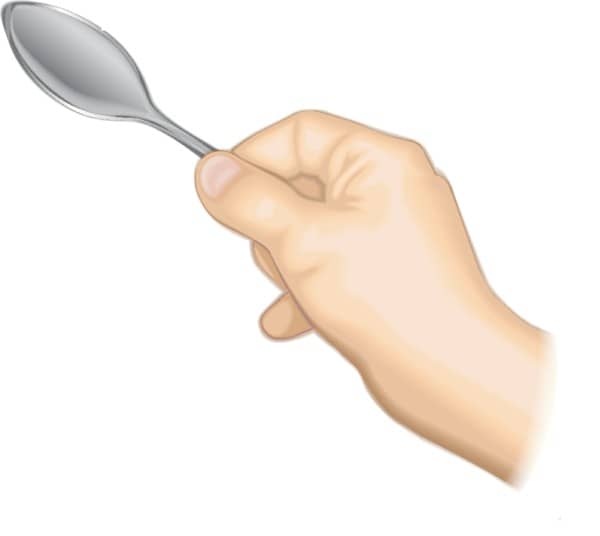 Spoon Raised in Hand