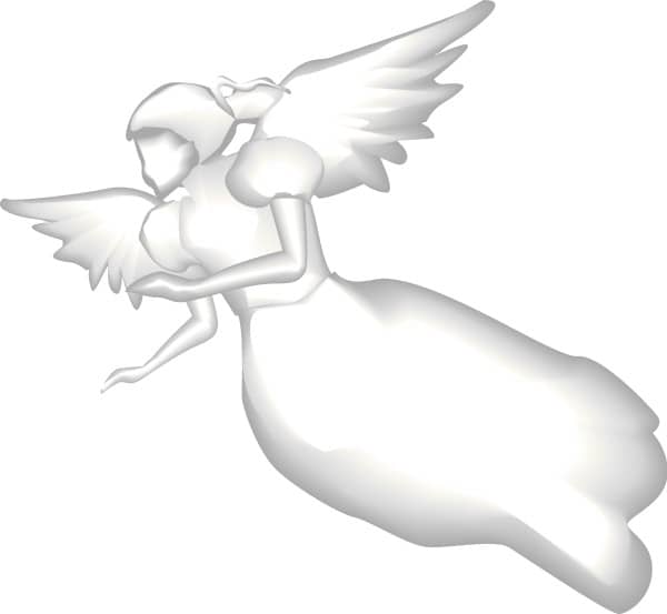 Angel in Flight Clipart