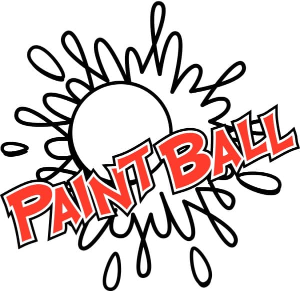 Paintball in Red Letters
