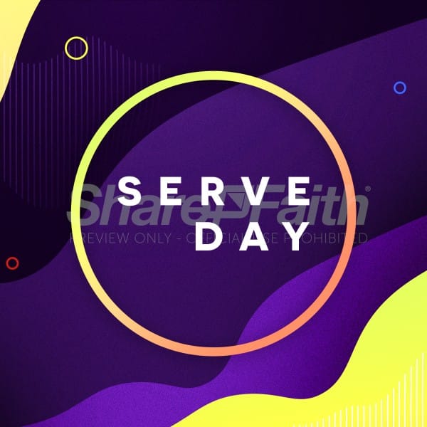 Serve Day Church Social Media Graphic