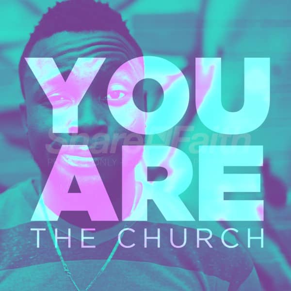 You Are The Church Blue Social Media Graphic