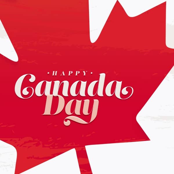 Canada Day Maple Leaf Social Media Graphic