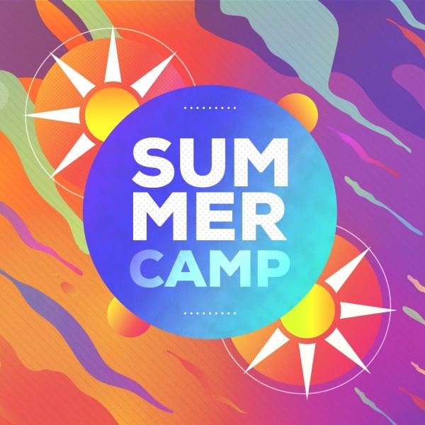 Summer Camp Sun Social Media Graphic