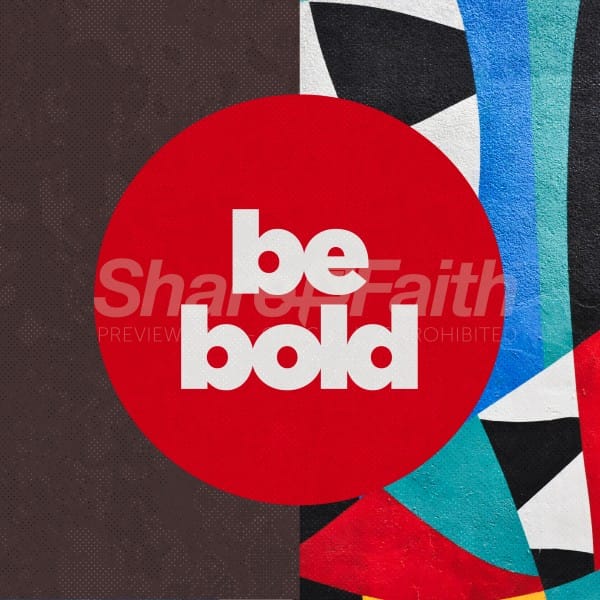 Be Bold Abstract Social Media Graphic