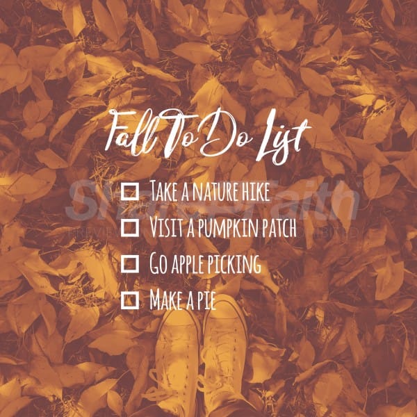 Fall To Do List Social Media Graphic
