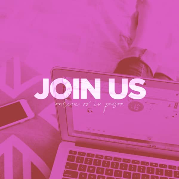 Join Us Pink Social Media Graphic