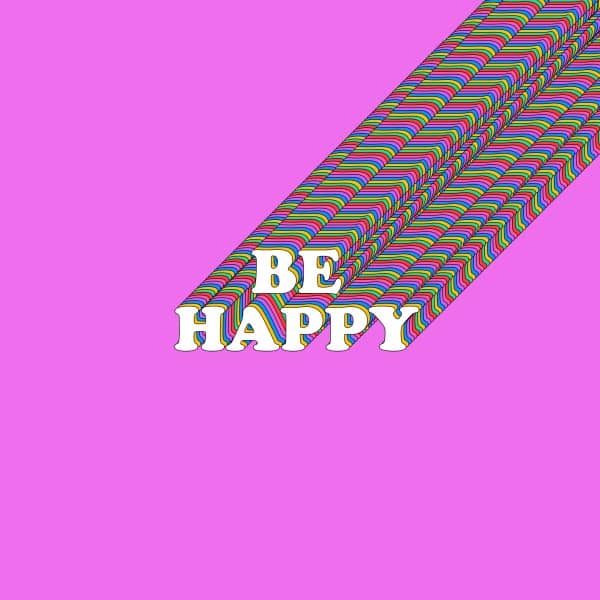 Be Happy Social Media Graphic