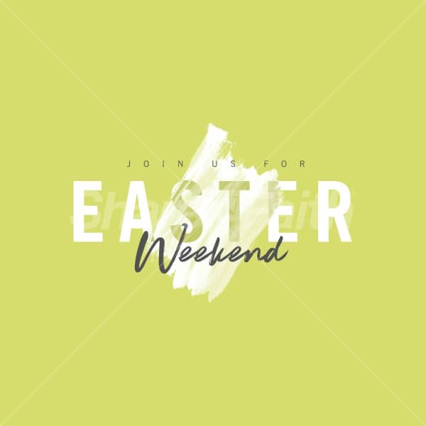 Easter Weekend Join Us Social Media Graphic