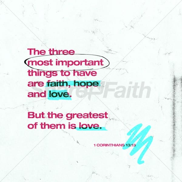 Faith Hope And Love Social Media Graphics