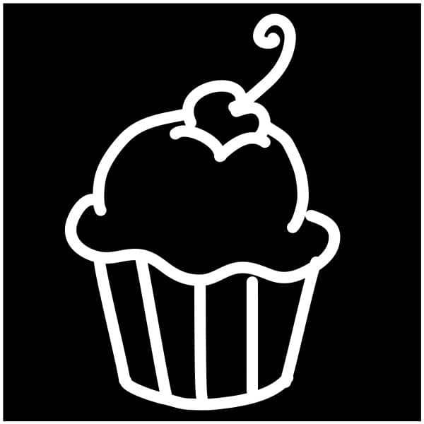 Cupcake Logo Black