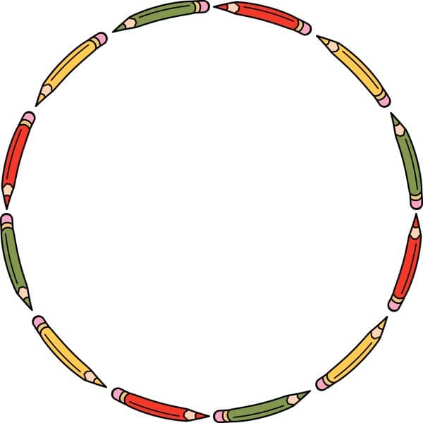 Round Pencil Border