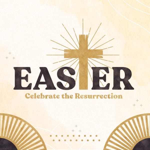 Easter Resurrection Social Media Graphic