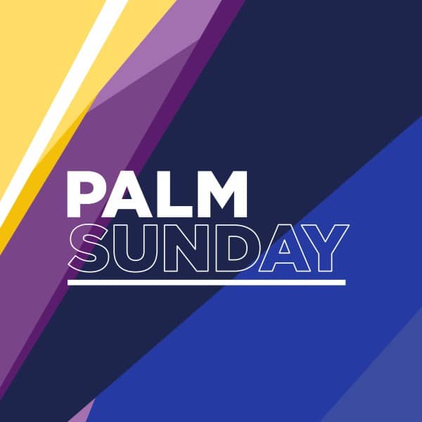 Palm Sunday Colors Social Media Graphic