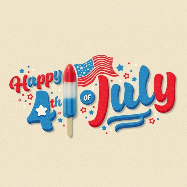 4th Of July Popsicle Social Media Graphic