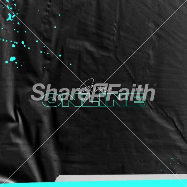 Give Online Black Social Media Graphic