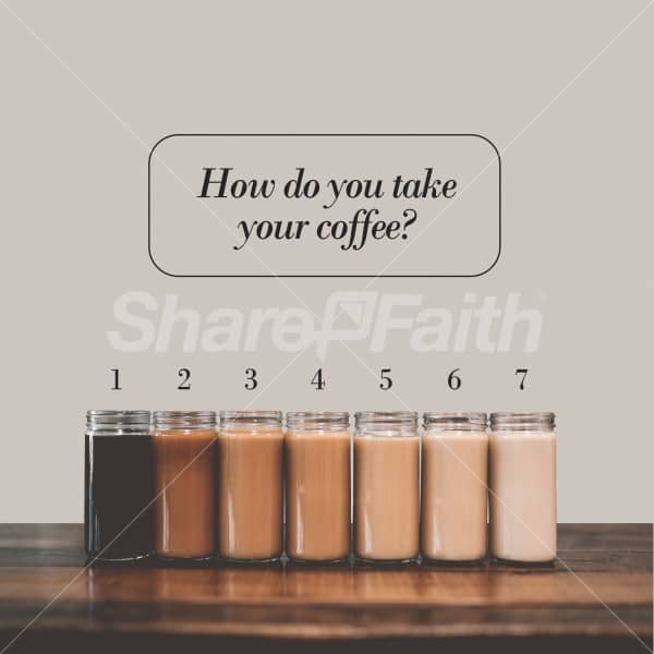 How Do You Take Your Coffee Social Graphics