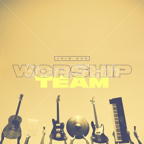 Worship Team Social Media Graphics 2022