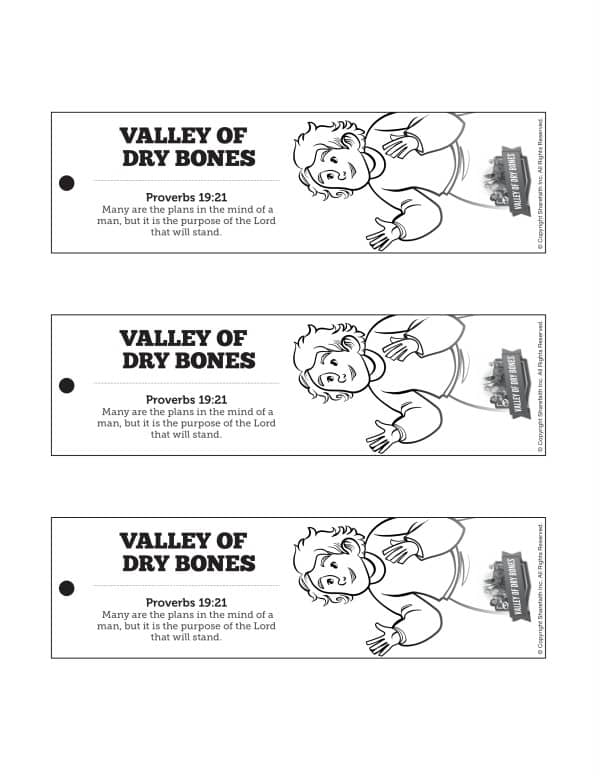Ezekiel 37 Valley of Dry Bones Bible Bookmarks